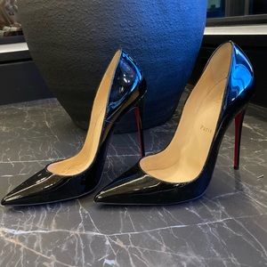 Christiab Louboutin “So Kate” 120mm patent calf leather pumps